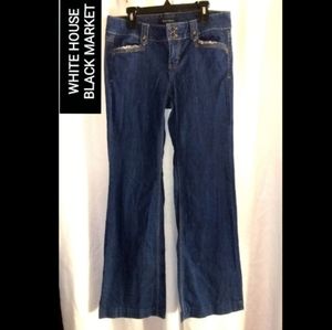 🌼WHITE HOUSE BLACK MARKET TROUSER LEG JEANS